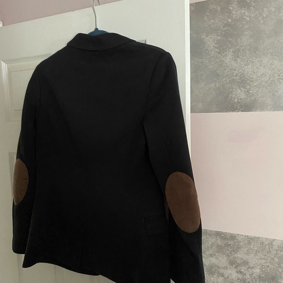 H&M navy blue patch sleeve blazer - Picture 3 of 3